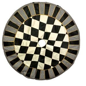 MacKenzie-Childs ☆ checker Christmas Tree Skirt 60 inches wide